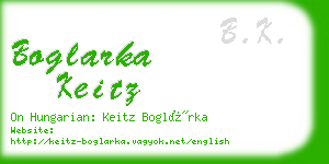boglarka keitz business card